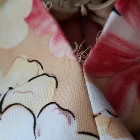 David Meister Brown Sheath Floral Print Dress size 4 - Picture 6 of 7